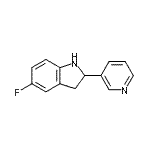 CAS 登录号：594817-57-9， 5-氟-2-(3-吡啶基)吲哚啉