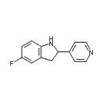 CAS 登录号：594817-58-0， 5-氟-2-(4-吡啶基)吲哚啉