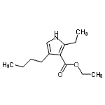CAS 登录号：594864-19-4， 乙基4-丁基-2-乙基-1H-吡咯-3-羧酸酯