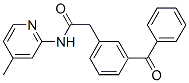 CAS 登录号:59512-36-6, N-(4-甲基-2-吡啶基)-3-苯甲酰基苯乙酰胺