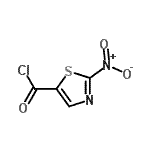 CAS 登录号：59521-25-4， 2-硝基-1,3-噻唑-5-甲酰氯