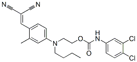 CAS#: 59583-77-6, 2-[Butyl[4-(2,2-Dicyanovinyl)-3-Methylphenyl]Amino]Ethyl (3,4-Dichlorophenyl)Carbamate