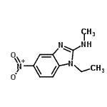 CAS 登录号：596131-57-6， 1-乙基-N-甲基-5-硝基-1H-苯并咪唑-2-胺
