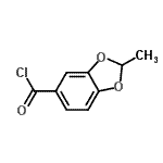 CAS 登录号：59637-51-3， 2-甲基-1,3-苯并二氧戊环-5-甲酰氯