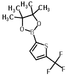 CAS 登录号：596819-13-5， 4,4,5,5-四甲基-2-[5-(三氟甲基)-2-噻吩基]-1,3,2-二氧硼戊环