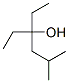 CAS 登录号：597-77-3， 3-乙基-5-甲基-己烷-3-醇