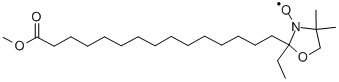 CAS#: 59719-53-8, 15-[(2S)-2-Ethyl-3-hydroxy-4,4-dimethyl-oxazolidin-2-yl]pentadecanoic acid methyl ester