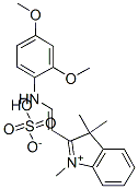 CAS 登录号：59737-31-4， 2-[2-[(2,4-二甲氧基苯基)氨基]乙烯基]-1,3,3-三甲基-3H-吲哚鎓硫酸氢盐