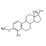CAS 登录号：5976-66-9， 3-甲氧基雌甾-1,3,5(10)-三烯-4,17-二醇