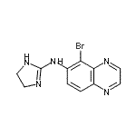 CAS 登录号：59803-99-5， 5-溴-N-(4,5-二氢-1H-咪唑-2-基)-6-喹喔啉胺