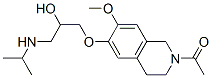 CAS 登录号：59839-39-3， 2-乙酰基-1,2,3,4-四氢-6-[2-羟基-3-[(1-甲基乙基)氨基]丙氧基]-7-甲氧基异喹啉