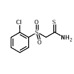 CAS 登录号：59865-85-9， 2-[(2-氯苯基)磺酰基]硫代乙酰胺