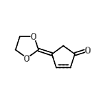 CAS 登录号：59895-11-3， 4-(1,3-二氧戊环-2-亚基)-2-环戊烯-1-酮