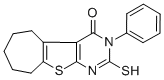 CAS#: 59898-71-4, 2-Mercapto-3-Phenyl-3,5,6,7,8,9-Hexahydro-10-Thia-1,3-Diaza-Benzo[a]Azulen-4-One