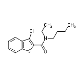 CAS 登录号：600122-27-8， N-丁基-3-氯-N-乙基-1-苯并噻吩-2-甲酰胺