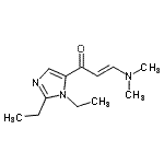 CAS 登录号：600638-92-4， (2E)-1-(1,2-二乙基-1H-咪唑-5-基)-3-(二甲基氨基)-2-丙烯-1-酮