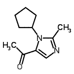 CAS 登录号：600699-47-6， 1-(1-环戊基-2-甲基-1H-咪唑-5-基)乙酮