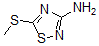 CAS 登录号：60093-10-9， 5-(甲硫基)-1,2,4-噻二唑-3-胺
