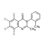CAS 登录号：60124-85-8， 2-甲基-3-(2-甲基苯基)-4(3H)-(<sup>2</sup>H<sub>4</sub>)喹唑啉酮