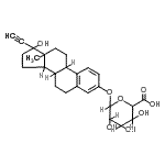 CAS 登录号：60134-76-1， 17-乙炔基-17-羟基雌甾-1,3,5(10)-三烯-3-基吡喃己醛糖苷酸