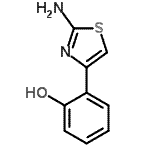 CAS 登录号：60135-72-0， 2-(2-氨基-1,3-噻唑-4-基)苯酚