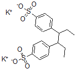 CAS 登录号:60252-39-3, 4,4'-(1,2-二乙基-1,2-乙二基)二苯磺酸二钾盐