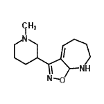 CAS 登录号：603066-98-4， 3-(1-甲基-3-哌啶基)-6,7,8,8a-四氢-5H-[1,2]恶唑并[5,4-b]氮杂卓