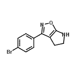 CAS 登录号：603067-40-9， 3-(4-溴苯基)-5,6-二氢-4H-吡咯并[3,2-d][1,2]恶唑