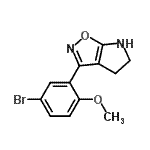 CAS 登录号：603067-78-3， 3-(5-溴-2-甲氧基苯基)-5,6-二氢-4H-吡咯并[3,2-d][1,2]恶唑