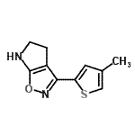 CAS 登录号：603068-10-6， 3-(4-甲基-2-噻吩基)-5,6-二氢-4H-吡咯并[3,2-d][1,2]恶唑