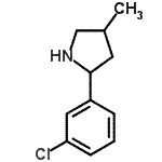 CAS 登录号：603068-34-4， 2-(3-氯苯基)-4-甲基吡咯烷