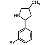 CAS 登录号：603068-36-6， 2-(3-溴苯基)-4-甲基吡咯烷