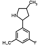 CAS 登录号：603068-84-4， 2-(3-氟-5-甲基苯基)-4-甲基吡咯烷