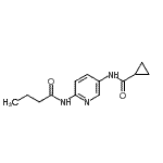 CAS 登录号：603083-66-5， N-[6-(丁酰基氨基)-3-吡啶基]环丙烷甲酰胺