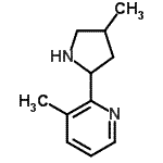 CAS 登录号：603089-96-9， 3-甲基-2-(4-甲基-2-吡咯烷基)吡啶