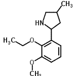 CAS 登录号：603090-11-5， 2-(2-乙氧基-3-甲氧基苯基)-4-甲基吡咯烷