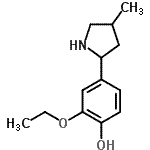CAS 登录号：603090-30-8， 2-乙氧基-4-(4-甲基-2-吡咯烷基)苯酚