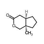CAS 登录号：603944-63-4， (4aR,7aR)-7a-甲基六氢环戊并[c]吡喃-3(1H)-酮