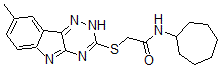 CAS 登录号：603946-17-4， N-环庚基-2-[(8-甲基-2H-1,2,4-三嗪并[5,6-b]吲哚-3-基)硫代]-乙酰胺