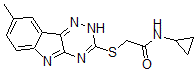 CAS 登录号：603946-26-5， N-环丙基-2-[(8-甲基-2H-1,2,4-三嗪并[5,6-b]吲哚-3-基)硫代]-乙酰胺