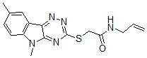 CAS 登录号：603946-41-4， 2-[(5,8-二甲基-5H-1,2,4-三嗪并[5,6-b]吲哚-3-基)硫代]-N-烯丙基-乙酰胺