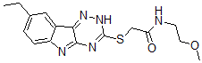 CAS 登录号：603946-58-3， 2-[(8-乙基-2H-1,2,4-三嗪并[5,6-b]吲哚-3-基)硫代]-N-(2-甲氧基乙基)-乙酰胺