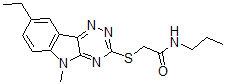 CAS 登录号：603946-78-7， 2-[(8-乙基-5-甲基-5H-1,2,4-三嗪并[5,6-b]吲哚-3-基)硫代]-N-丙基-乙酰胺