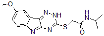 CAS 登录号：603947-50-8， 2-[(8-甲氧基-2H-1,2,4-三嗪并[5,6-b]吲哚-3-基)硫代]-N-(异丙基)-乙酰胺