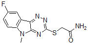 CAS 登录号：603948-11-4， 2-[(8-氟-5-甲基-5H-1,2,4-三嗪并[5,6-b]吲哚-3-基)硫代]-乙酰胺