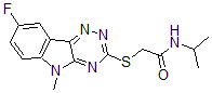 CAS 登录号：603948-23-8， 2-[(8-氟-5-甲基-5H-1,2,4-三嗪并[5,6-b]吲哚-3-基)硫代]-N-(异丙基)-乙酰胺