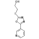 CAS#: 604740-89-8, 2-{[5-(3-Pyridinyl)-1,3,4-oxadiazol-2-yl]sulfanyl}ethanol