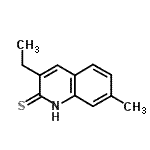 CAS 登录号：604754-92-9， 3-乙基-7-甲基-2-喹啉硫醇
