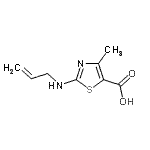 CAS 登录号：604762-23-4， 2-(烯丙基氨基)-4-甲基-1,3-噻唑-5-羧酸