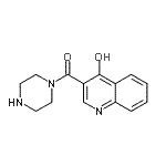 CAS 登录号：604772-60-3， (4-羟基-3-喹啉基)(1-哌嗪基)甲酮